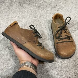BIRKENSTOCK Montana Lace Up Oiled Leather Shoes EU 35 / US Women’s 4 Brown
